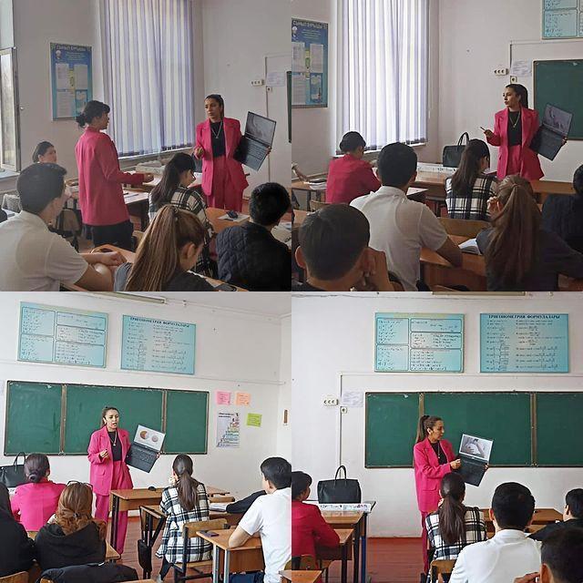 11 «Б» сынып оқушыларымен тәрбие сағаты өткізілді.