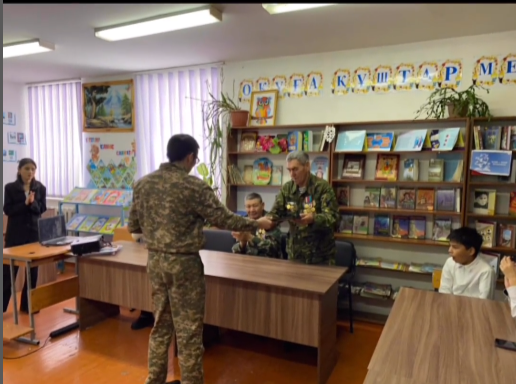 01.02 күні Н.Алдабергенов атындағы орта мектебінде 6-шы сыныптармен “Ер есімі-ел есінде” атты ауған соғыс ардагерлерімен кездесу ұйымдастырылды.