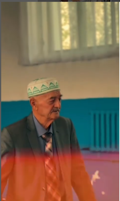 1 мамыр "Бірлік күніне" орай оқушылардың Гусенов Шахгусен Аббасовичпен кездесу