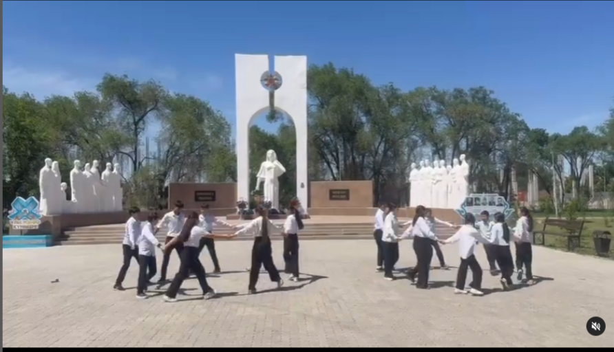 Жеңіс күніне - 80 жыл! 7”А” және 7”Ә” сынып оқушыларынан флешмоб