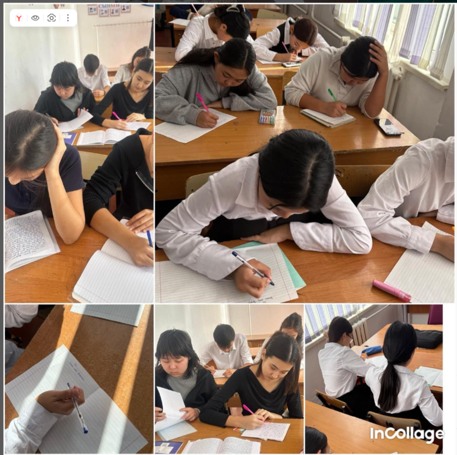 Республика күніне орай мектебімізде 8-11 сынып арасында “Менің Отаным - Қазақстан” тақырыбында эссе байқауы өткізілді.